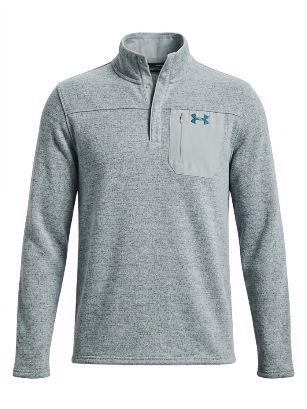 Under Armour Specialist Henley 2.0 Quarter Snap Pullover Sweater Fleece Gray